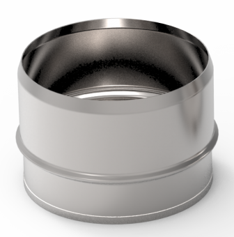 Заглушка глухая, ф 180, AISI 439/1,0мм, В