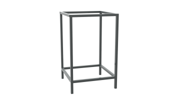 Опора напольная 440х440х530 (ф 350 Н), Ст3 20х20х1,2мм, серая