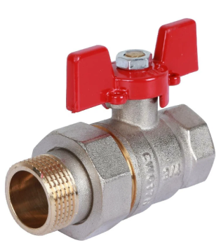 Кран шаровой ROMMER ВН/НР американка ручка бабочка 3/4" с/п