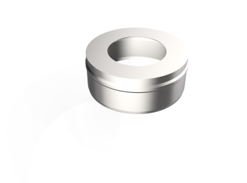 Заглушка с отверстием, ф 300х400, AISI 439/1,0мм, В, риф