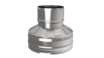 Оголовок-переход ф 150х220, AISI 439/439, 0,5мм/0,5мм, (К), тип-2
