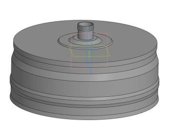 Заглушка с к/от, ф 210, AISI 439/0,5мм, Н, штуцер 3/4"