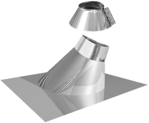 Проход кровли с фланцем 45*, ф 400, AISI 439/0,5мм