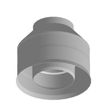 Оголовок без зонта, ф 250х350, AISI 439/439, 1,0мм/0,5мм, (К)