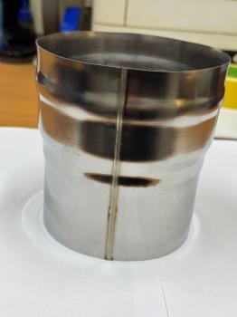 Переходник ф 110х115, AISI 439/0,5мм, h=130мм