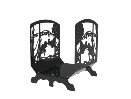 Дровница декор "Лес"