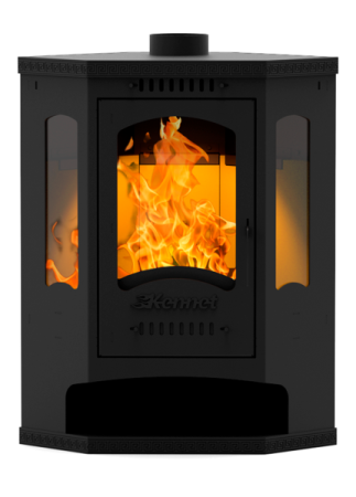 (С/П)Печь-камин Kennet Антей три стекла угловой 10кВт