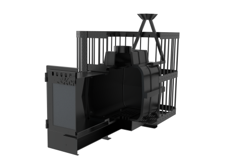 Печь банная Kennet Атлант 22П сетка ковка панорама М23