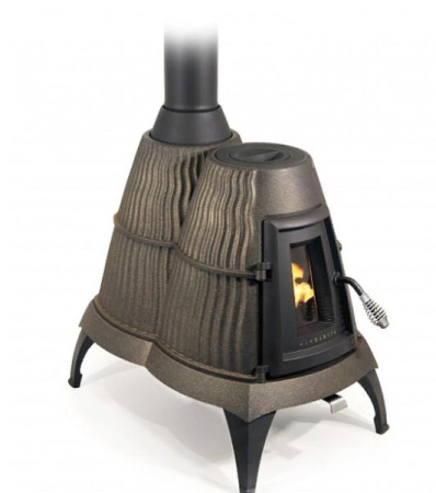 Печь отопительная ТМФ Мангазея черная бронза