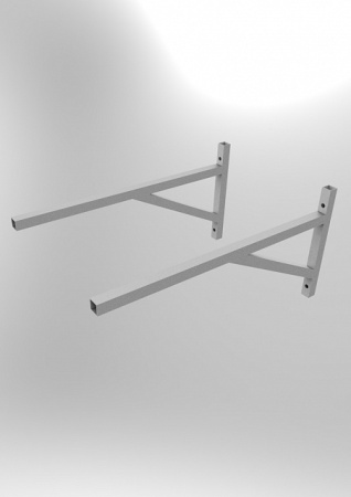 Опора стеновая  500х 700, Ст3 50х50х2,0мм, серая