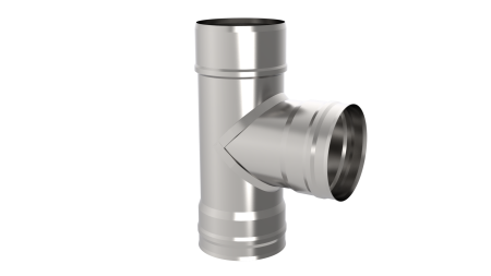 Тройник 90*, ф 140, AISI 439/0,5мм, h=320мм