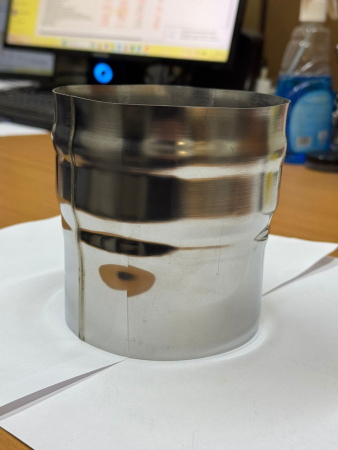 Переходник ф 110х115, AISI 439/0,5мм, h=130мм