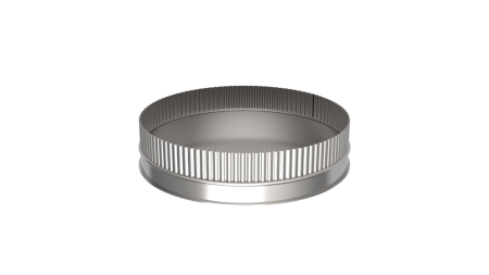 Заглушка глухая, ф 350, Оц/0,5мм, В, риф