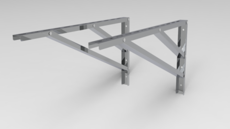 Опора стеновая/консоль  400х 800, AISI 439/1,0мм