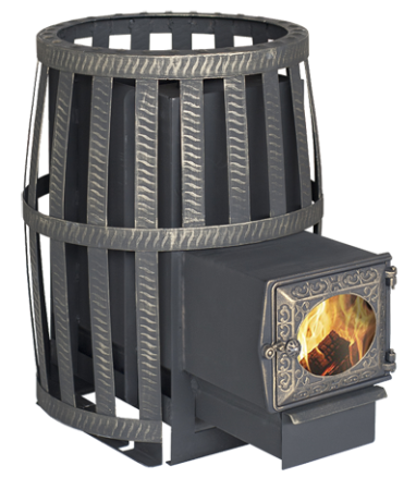 Печь банная Берёзка Корвет - 15 дверка ДТ - 3С сетка