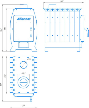 Габариты Ария 100 без стекла